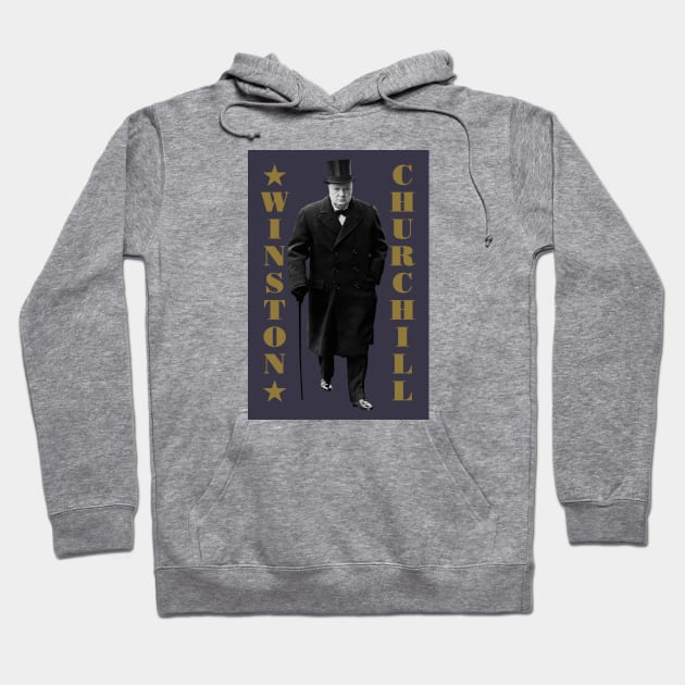 Winston Churchill Hoodie by PLAYDIGITAL2020